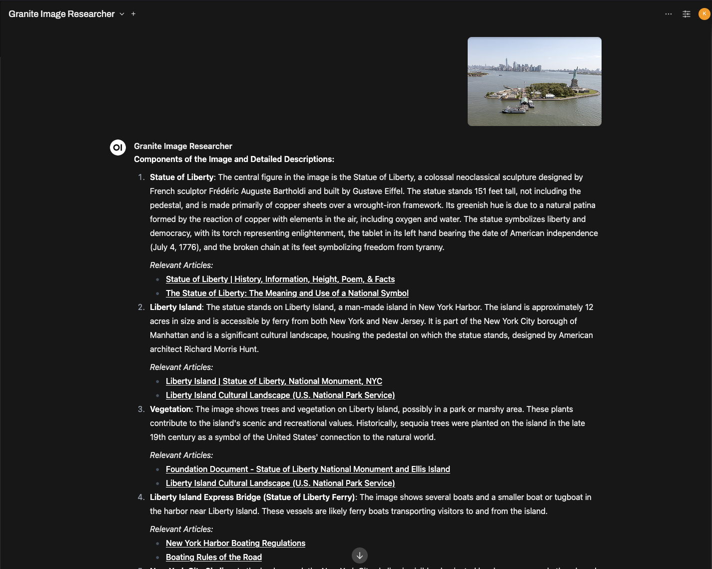 Output of chat in Open WebUI
