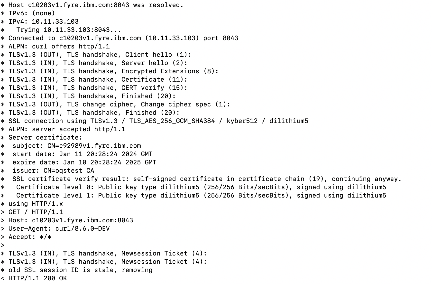 Building a quantum-safe web application based on a quantum-safe version ...