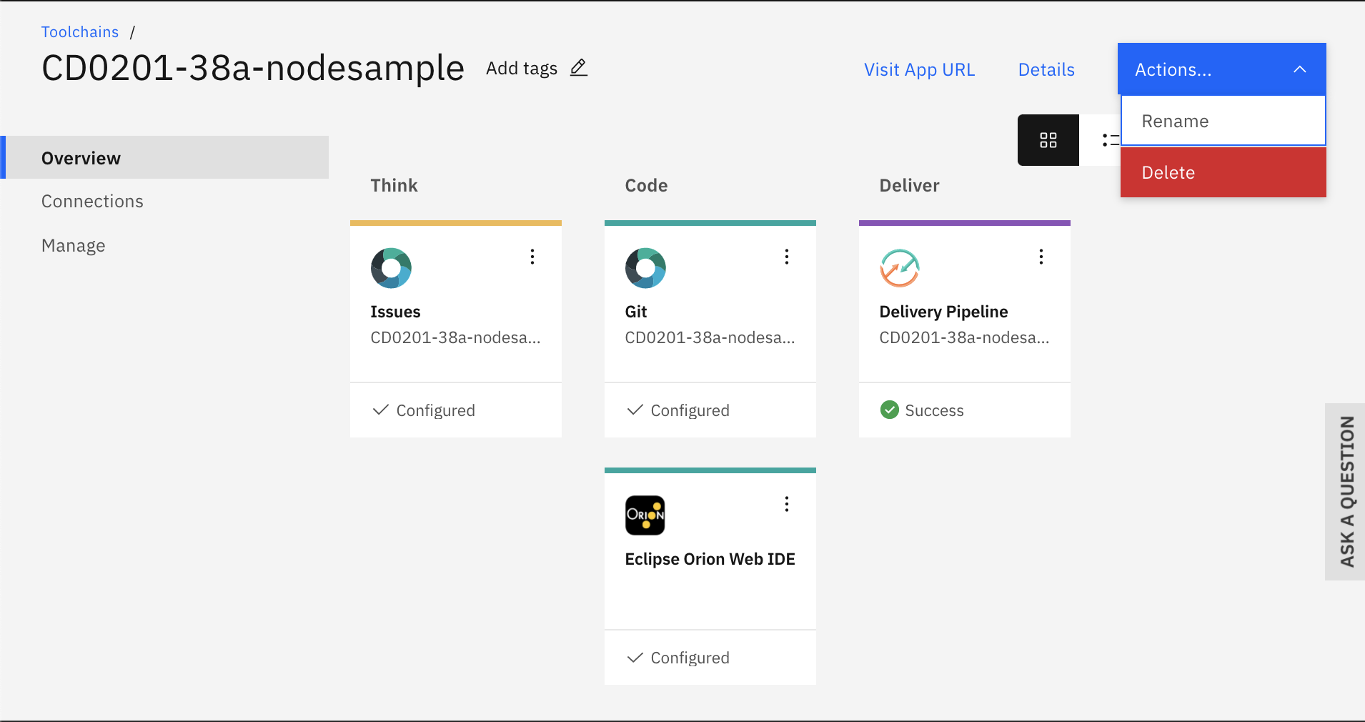 Deleting the toolchain