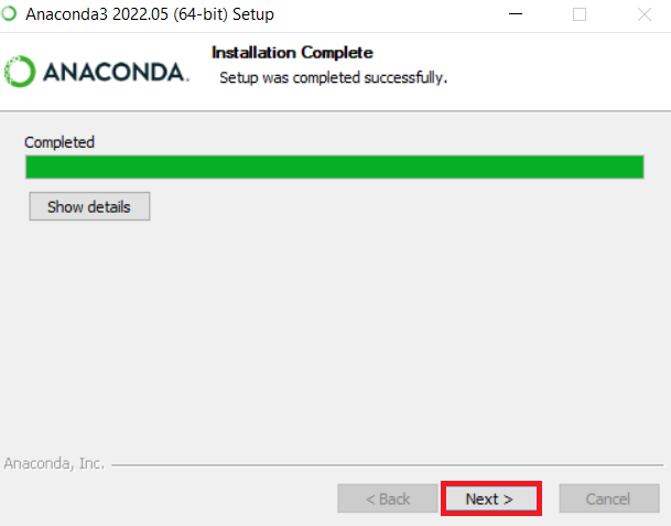 Installation complete