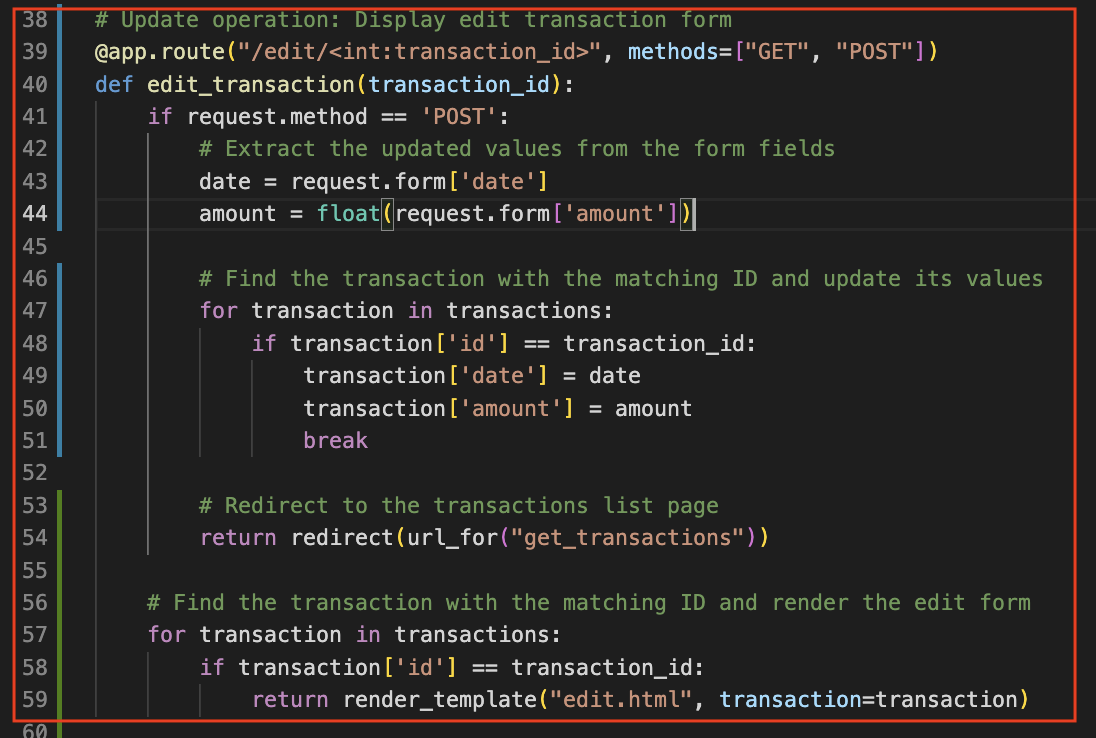 Correct code reference