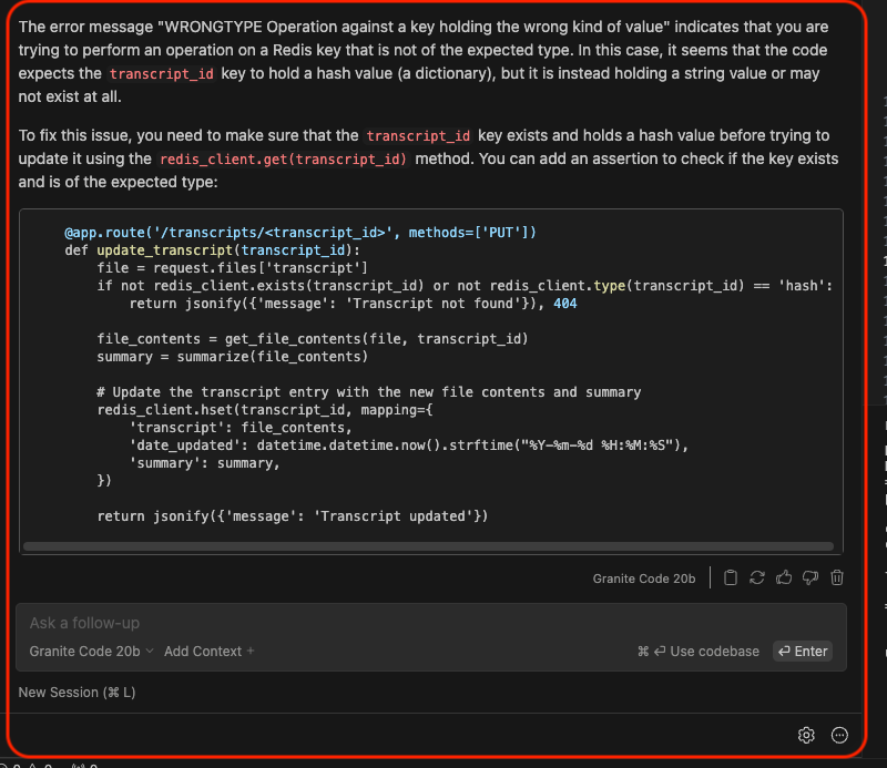 Developing a gen AI application using IBM Granite Code - IBM Developer