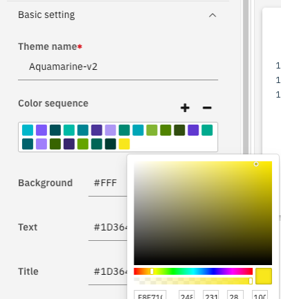 Setting the background