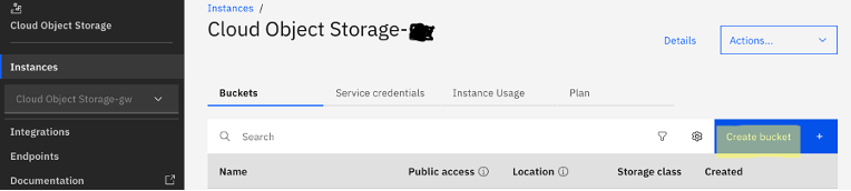 Cloud object storage